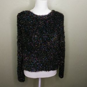 Wild Fable Shimmery Eyelash Yarn Sweater L NWOT